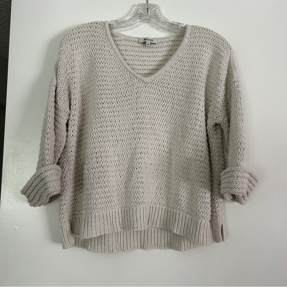 Madewell loose knit cropped sweater
